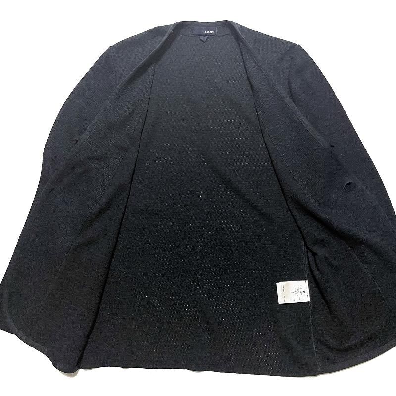LARDINI 2者混 イタリアンリネンコットンニットジャケット LEON LARDINI 2者混 イタリアンリネンコットンニットジャケット LEON