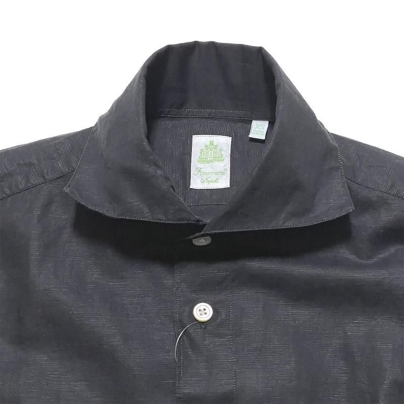 Finamore フィナモレ リネンシャツ　新品　XL 黒 楽天市場】フィナモレ リネン（カラーブラック）（トップス