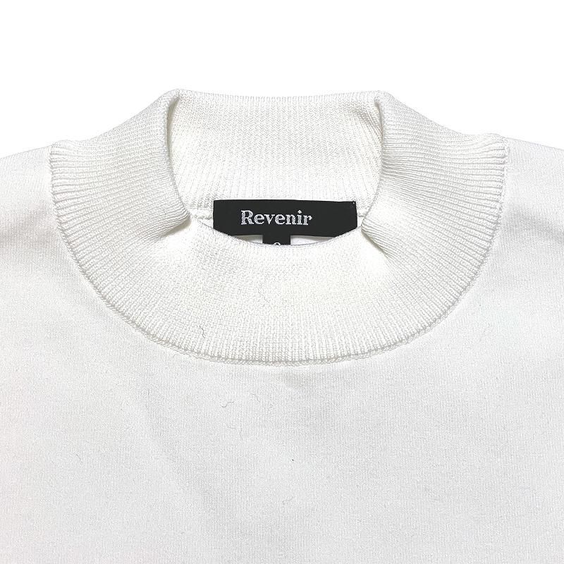 Bristol モックネックリブホワイト 絶品 Bristol モックネックリブ