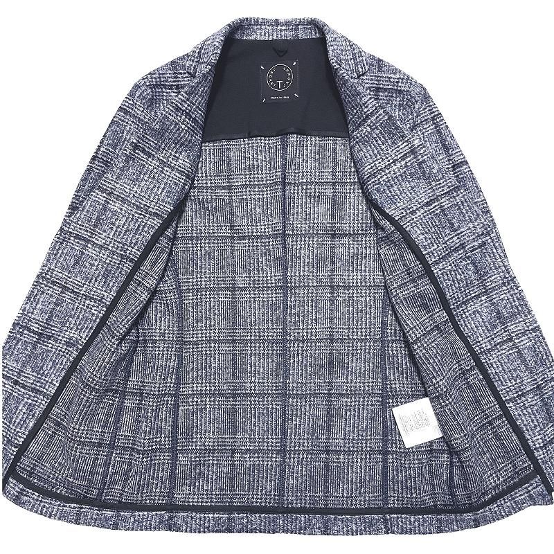 T-JACKET ティージャケット グレンチェック オーバープレイド 2B T-JACKET ティージャケット グレンチェック オーバープレイド 2B