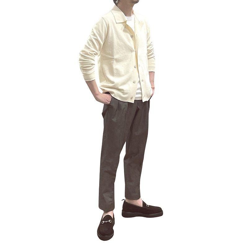 LARDINI ラルディーニ メンズ コットン ナイロン ブークレ