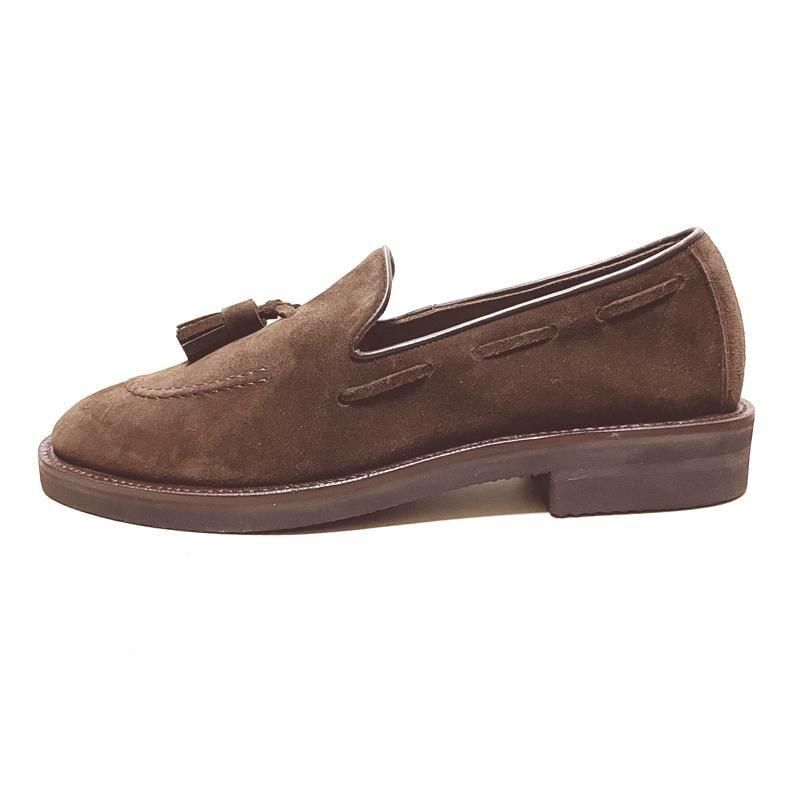 Church's KINGLSLEY2 タッセルローファー スエード 茶 70F