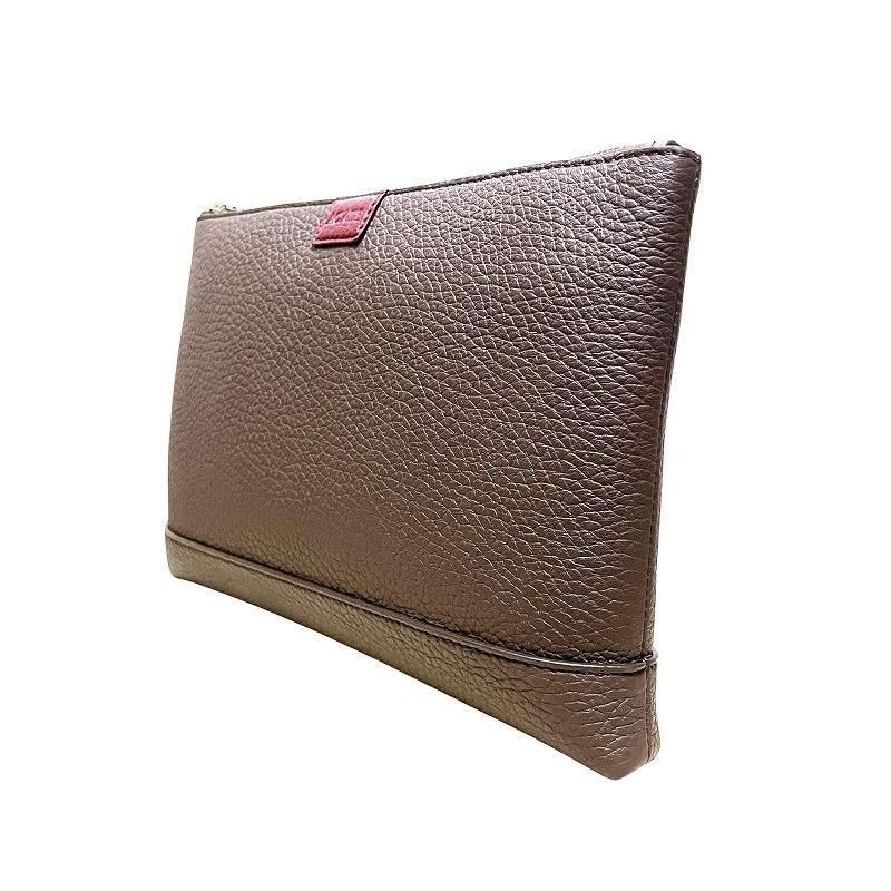 ACATE アカーテ SACCHETTO-M DARK BROWN シュリンクレザー
