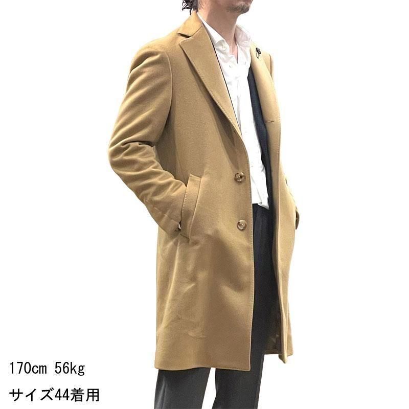 LARDINI ラルディーニ ウール チェスターコート 50　ブラウン ラルディーニチェスターコート50