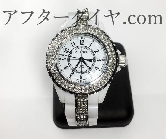 オーダー品】CHANEL シャネル J12 レディース用 天然ダイヤ オーダー品】CHANEL シャネル J12 レディース用 天然ダイヤ