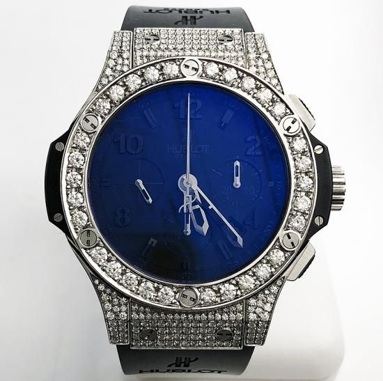 即納】HUBLOT ウブロ ビッグバン44mm アフターダイヤベゼル 鑑別
