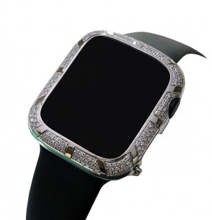 【即納】】Apple Watch アップルウォッチ Series 4-5 44mm アフターダイヤベゼルケース VSクラス天然ダイヤ