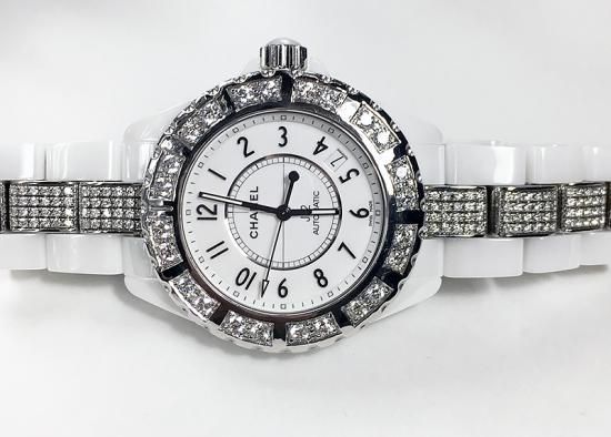 オーダー品】 J12 41mm 38mm クロノグラフ モアサナイト 社外 オーダー品】 J12 41mm 38mm クロノグラフ モアサナイト 社外