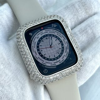 【オーダー品】】Apple Watch アップルウォッチ Series 4-5 40mm アフターダイヤベゼルケース モアサナイト 
