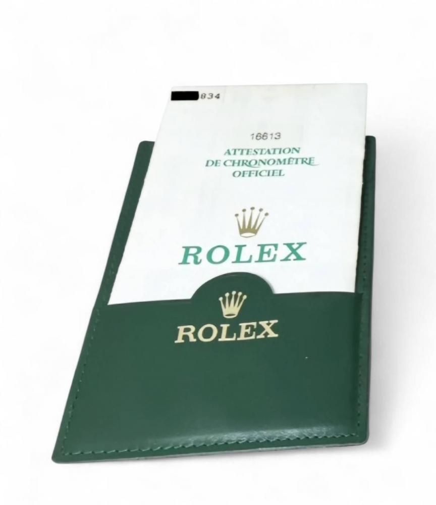 即納】中古美品 ROLEX ロレックス16613 純正 青サブマリーナ 程度