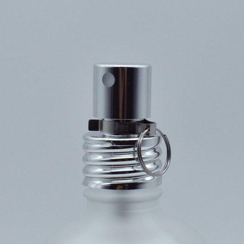 100ml フロスト加工 ガラスボトル アルミスプレー付き （茶色）or（半透明）