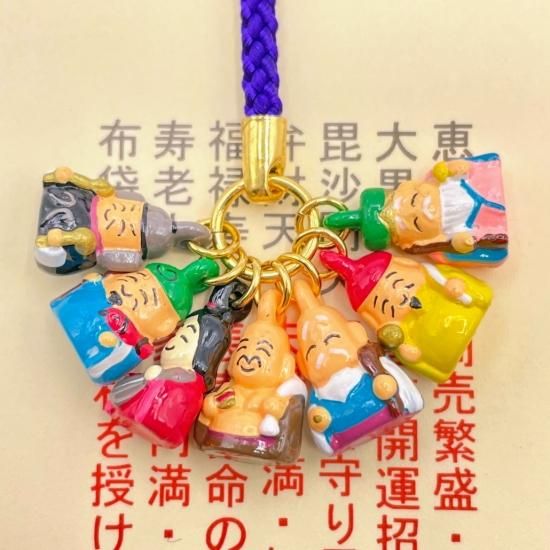 七福神 ストラップ 楽天市場】福をむかえる 幸福 七福神ストラップ 幸福 七福神守