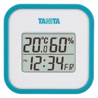 タニタ デジタル温湿度計 ブルー(222228-07)