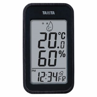 タニタ デジタル温湿度計 ブラック(222228-10)