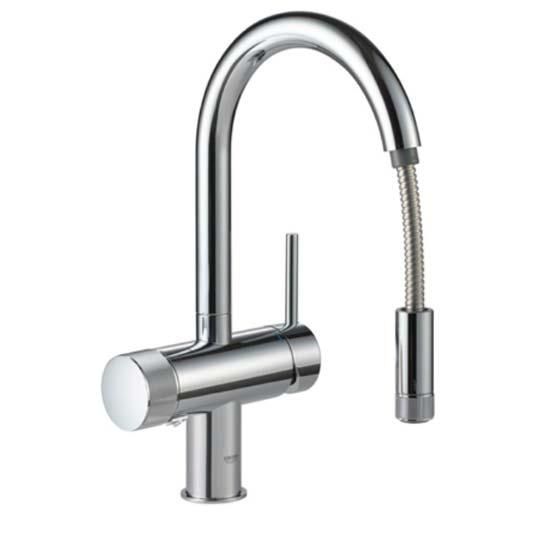 ミンタ・浄水器一体型シングルレバーキッチン混合栓 | コールド ミンタ・浄水器一体型シングルレバーキッチン混合栓 | コールド