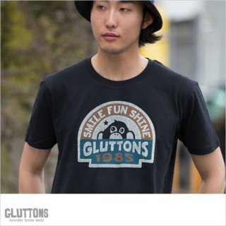 【Gluttons】SMILE FUN SHINEメンズTシャツ
