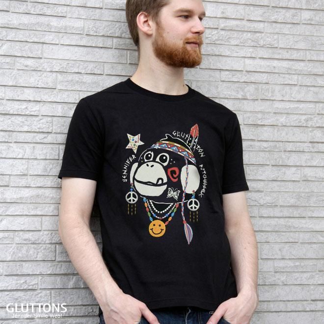Gluttons 愛と平和のインディアンヒッピー ジェニファー嘘つかないメンズt 心を癒してくれるtシャツ販売 All My T グルトンズショップ Gluttons 愛と平和のインディアンヒッピー ジェニファー嘘つかないメンズt 心を癒してくれるtシャツ販売 All My T グルトンズショップ