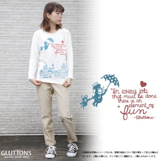 【Gluttons】ジェニファーポピンズ柄ロングTシャツ♪