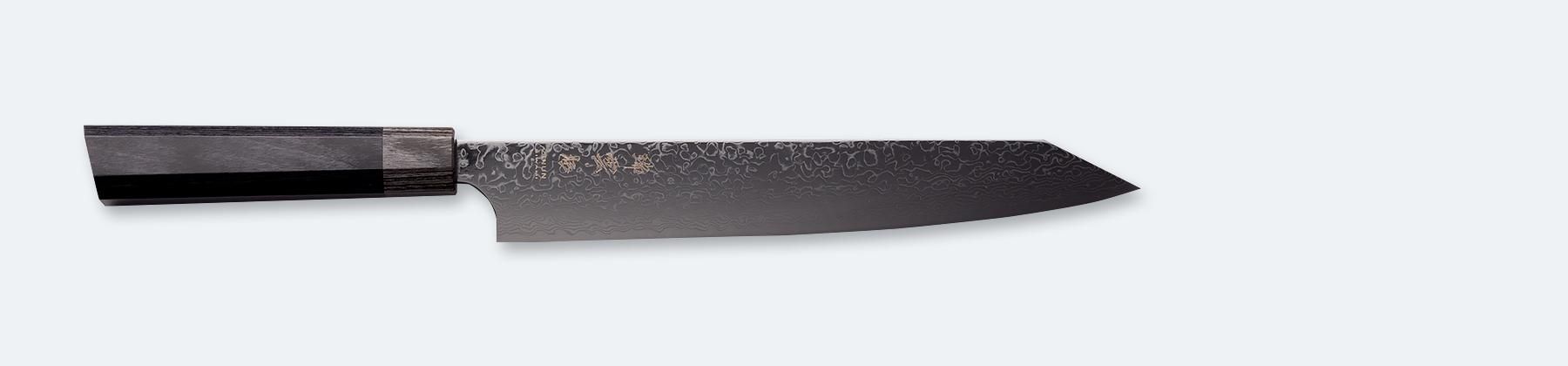 瑞雲・極 特製切付包丁 筋引 240mm(両刃)