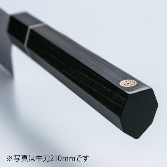 【新品】瑞雲 三徳庖丁180mm 関兼次 100周年記念モデル（木鞘付き） 瑞雲 特製切付包丁 三徳 180mm（両刃） - 関兼次製造直売 松次郎