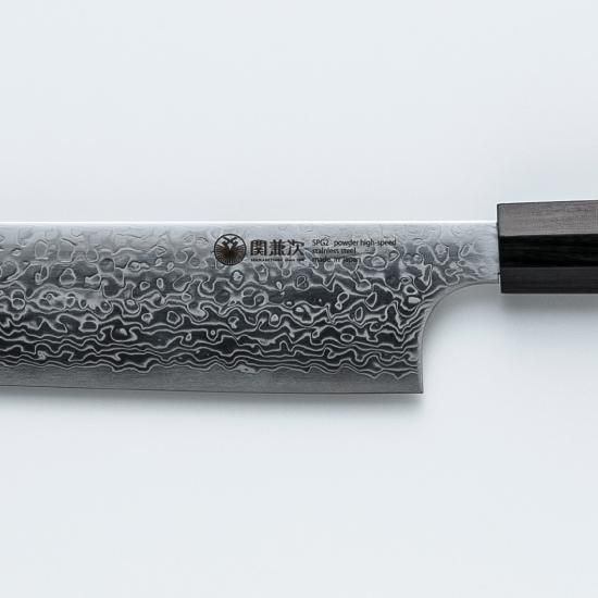 瑞雲 特製切付包丁 三徳 180mm(両刃) - 関兼次製造直売 松次郎 瑞雲 特製切付包丁 三徳 180mm(両刃) - 関兼次製造直売 松次郎