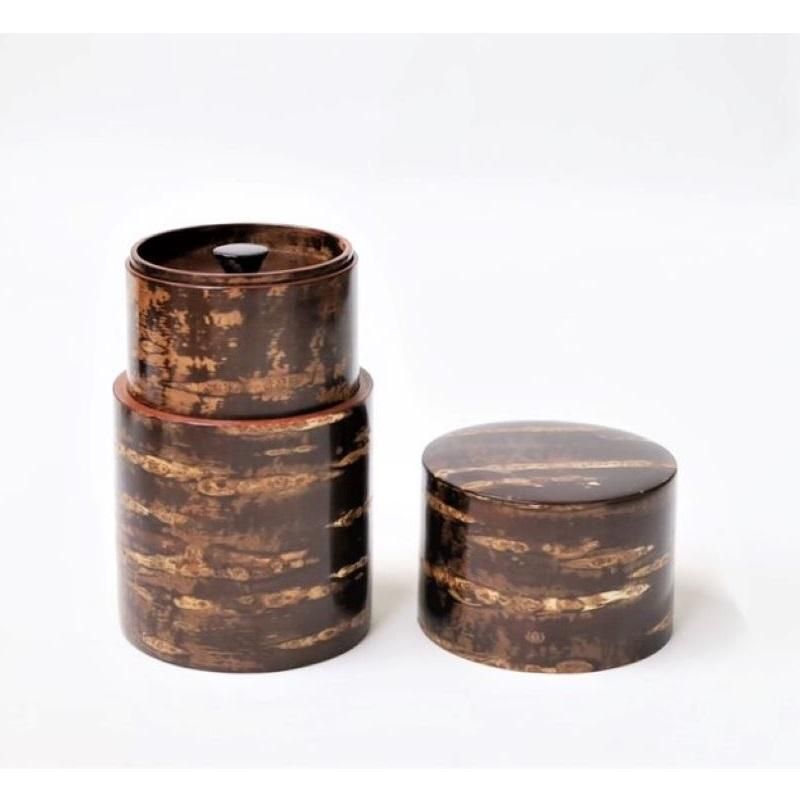 総皮茶筒 横巻(荒川慶太郎 作) - 藤木伝四郎商店 オンライン 総皮茶筒 横巻(荒川慶太郎 作) - 藤木伝四郎商店 オンライン