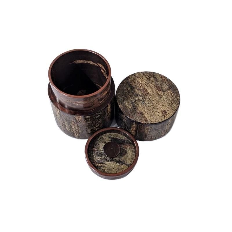 【茶道具】陶若造　初代藤四郎　法名春慶写　柿形茶入（共箱）　○ 茶道具】陶若造 初代藤四郎 法名春慶写 柿形茶入（共箱） ○