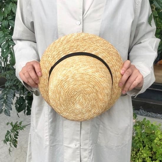 CLASKAの麦わら帽子（大人用） ブリム - お食事と日用品 四歩