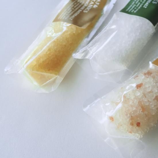 バスソルト＆ハーブ袋付 サンハーブ サンクスバスソルトセット ラベンダー(ラベンダー