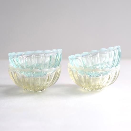 廣田硝子 雪の花 のぞき(豆鉢) - お食事と日用品 四歩 オンラインショップ