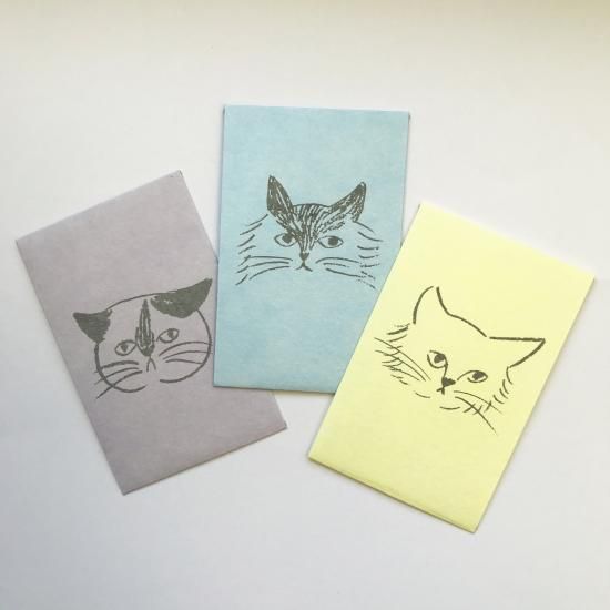 松尾ミユキ ポチ袋 ネコペコリ 猫との暮らし雑貨 松尾ミユキ ポチ袋 ネコペコリ 猫との暮らし雑貨
