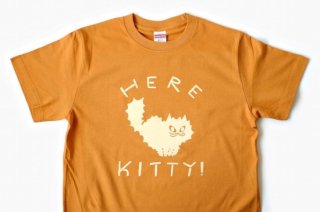 【山鳩舎 / みやぎちか】Here Kitty! Tシャツ
