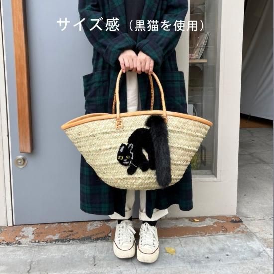 CAT IN DA HOUSE!】ショルダータイプ/モコモコねこカゴバッグBIG