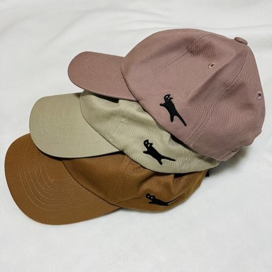 UNIPUMP 】走る黒猫キャップ（帽子） - ネコペコリ 猫との暮らし雑貨