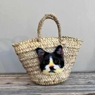 カゴバッグ - ネコペコリ 猫との暮らし雑貨 カゴバッグ - ネコペコリ 猫との暮らし雑貨