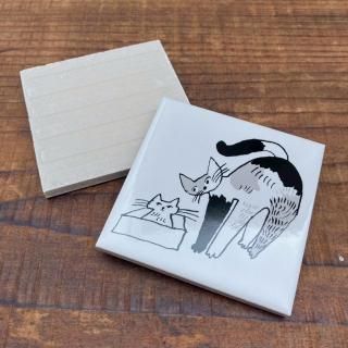 うつわやみたす 人気ミケ猫 プレート うつわやみたす】陶器ブローチ・ミケ猫 - ネコペコリ 猫との