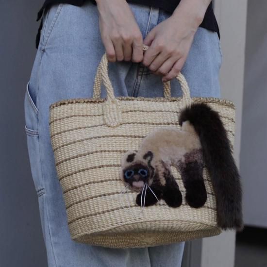 CAT IN DA HOUSE キャットインダハウス もこもこ猫バッグ モコモコねこ