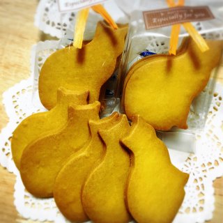 【期間限定】ねこクッキー（かぼちゃ）