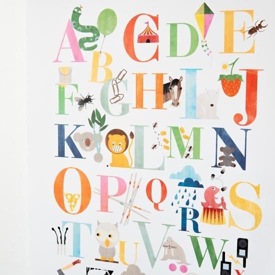 Linda Pabstデザイン お子さま部屋にもぴったり スウェーデンのアート Abcポスター Linda Pabstデザイン お子さま部屋にもぴったり スウェーデンのアート Abcポスター