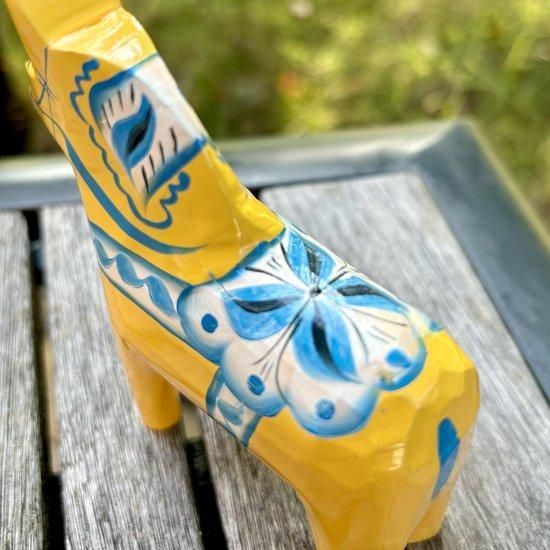 スウェーデン ダーラナホース「幸せを呼ぶ馬」10cmイエロー　北欧 スウェーデン ダーラナホース「幸せを呼ぶ馬」10cmイエロー北欧