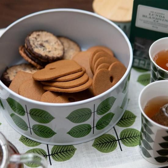 北欧レトロ名作】容量たっぷりで便利！木製蓋つきキャニスター缶