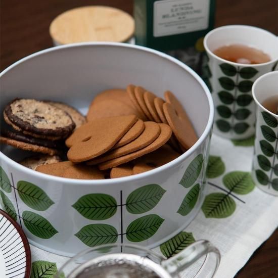 北欧レトロ名作】容量たっぷりで便利！木製蓋つきキャニスター缶