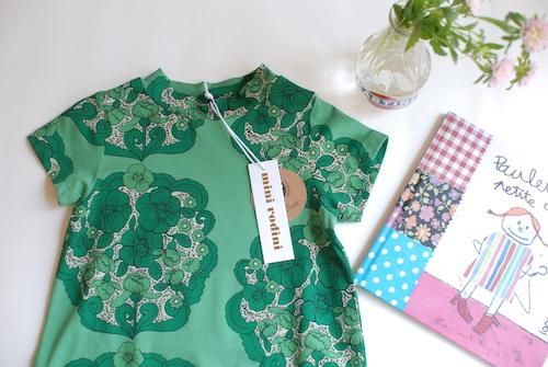 mini rodini(ミニロディーニ)フラワーAOP SS DRESS - 子供服 TEMBEA