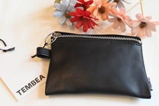 TEMBEA レザー ポーチ＆ストラップセット tembea フラットポーチミニレザー TEMBEA レザー ポーチ