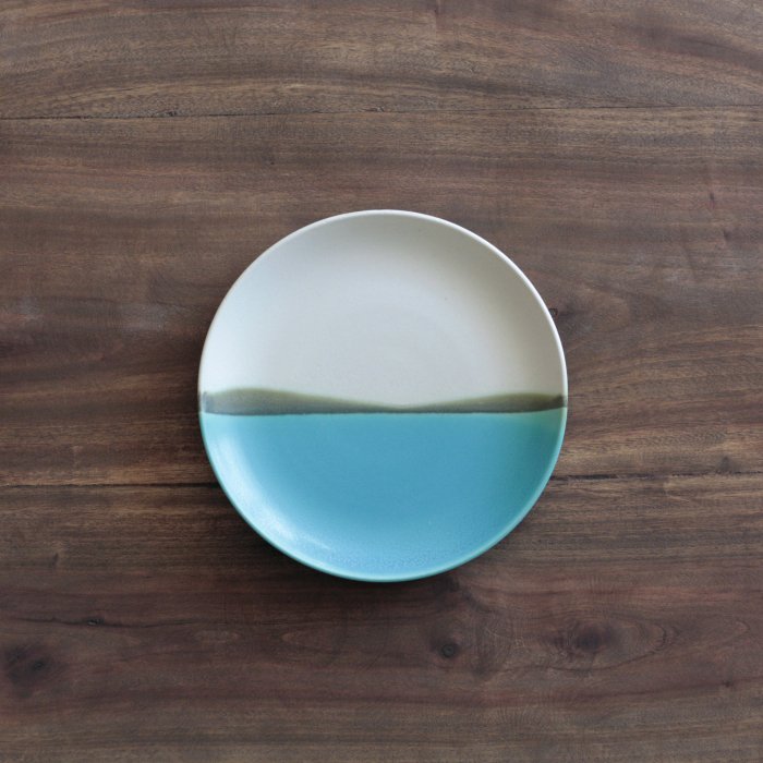 青い海6寸皿 - Craft・Gift ヤッチとムーン　オンラインショップ
