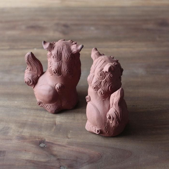 シーサーペア（焼締） - Craft・Gift ヤッチとムーン オンラインショップ