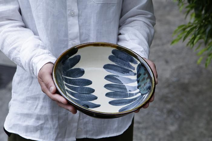 No.7　新品　やちむん　7寸鉢 7寸皿 | 沖縄の美しい器 - 育陶園 やちむんの窯元｜沖縄の陶器