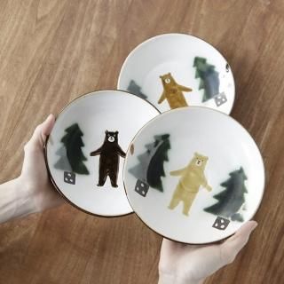 新品未使用 ヤッチとムーン クマ 皿2枚 ぼくたちクマ大皿(A)[お一人様2点まで] - Craft・Gift ヤッチと