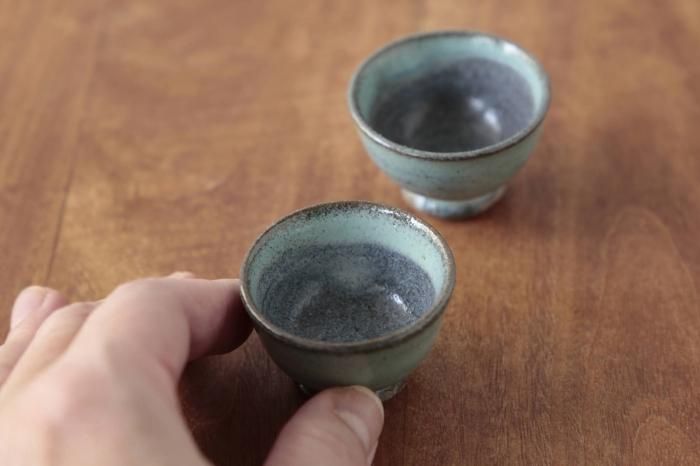 カラカラとおちょこ2個セット（水色） - Craft・Gift ヤッチと