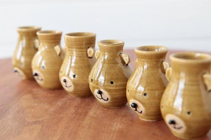 つぼっクマ(黄瀬戸) - Craft・Gift ヤッチとムーン オンラインショップ